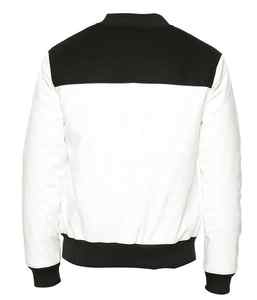 Veste de baseball universitaire courte pour hommes Colorblock Letter Print Boutonné Manteau Poches Streetwear Style Hiver Cuir Taille XL - Product Image 6