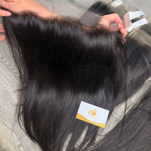 Peluca frontal de encaje HD al por mayor con 13x6 nudos individuales, cutícula virgen alineada, cabello humano crudo, Peluca de pelo virgen frontal de encaje completo - Product Image 1