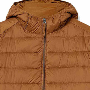 High Quality Men's Winter Streetwear <b>Waterproof</b> Coated Puffer Jacket <b>Warm</b> Hoodie Collar Zipper Closure Front Wholesale Price - Product Image 4
