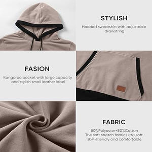 Veste à capuche décontractée pour hommes, sweat-shirt à fermeture éclair, vêtements de sport à la mode pour hommes, sweat à capuche pour hommes, vêtements de sport habillés - Product Image 5