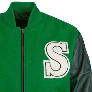 แจ็กเก็ตเบสบอลเลตเทอร์แมน500ก. แจ็กเก็ตเบสบอลสำหรับผู้ชายปักลายสำหรับฤดูหนาว - Product Image 3