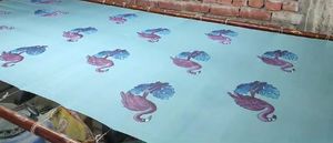 Sari Ajustable de Algodón Tejido Estampado - Diseño Moderno Ligero con Bordado Intenso para Uso Casual de Verano - Product Image 5