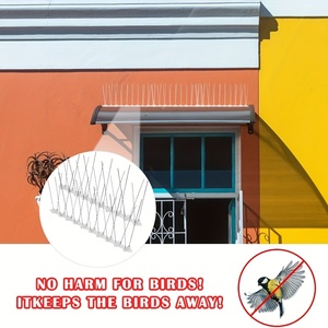 Agujas de acero inoxidable Paloma Terror Bird Defense Spikes Jardín a prueba de gatos Balcón Techo Ventana Pared Cuervo Gorrión Repelente de pájaros - Product Image 5