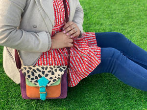 Nuevos bolsos de hombro de cuero de piel con estampado de animales de estilo occidental, bolsos laterales de cuero de piel auténtica de alta calidad - Product Image 3