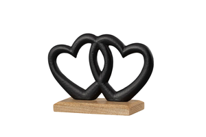 Nuevo diseño, mejor llegada, hogar, corazón, amor con Base de madera, objetos decorativos, decoración de interiores, Metal con capa de polvo de Color negro - Product Image 6