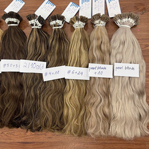 Extensions de cheveux de luxe en gros de qualité supérieure, type I-Tip, 100 % cheveux humains vietnamiens, ondulés naturels, pointe en kératine - Product Image 6