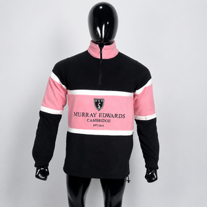 Pull en molleton à col montant et fermeture éclair quart de tour pour homme Murray Edwards, à blocs de couleur, manches longues, coupe classique, vêtement de sport décontracté et respirant - Product Image 1