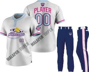 Uniformes de bola base Patrón de Jersey de bola base personalizado Uniforme de bola base para hombre de diseño libre personalizado liso en blanco - Product Image 1