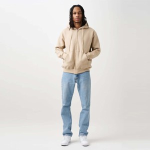 Sweat à capuche zippé intégral pour homme, coupe classique, épais, en polyester/coton doux et chaud, idéal pour les aventures hivernales en extérieur, imperméable et respirant - Product Image 1