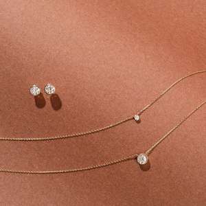 ต่างหูเพชรโมอิส1Ct าไนท์สีเงิน925แบบเม็ดเดี่ยวเครื่องประดับสำหรับงานแต่งงานที่โรแมนติก - Product Image 5