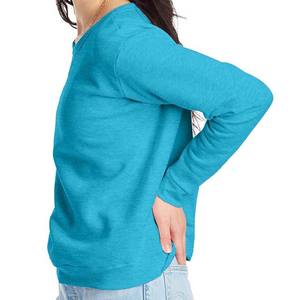 Meilleure qualité vêtements d'hiver sweats pour femmes tricoté coton/fibre de bambou couleur unie logo avant - Product Image 4