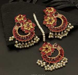 Antique Design Bridal Wedding Fashion New style Fabulous <b>Earrings</b> Ladies <b>jhumka</b> Punjabi Engagement wedding Jewellery - Product Image 2