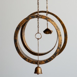 Carillón de viento de hierro móvil Royal Sound hecho a mano tubos de hierro de alta calidad que producen notas claras elegante Art Deco atractivo decorativo - Product Image 1