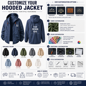 Custom Lightweight <b>Waterproof</b> Hooded <b>Jacket</b> OEM Windproof Outdoor Rain <b>Jacket</b> Private Label Outerwear Manufacturer - Product Image 4