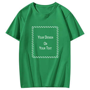 Nueva llegada clásica hombres camiseta excelente calidad al por mayor manga corta Formal Terry tela cuello redondo patrón liso teñido - Product Image 3