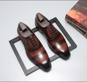 Chaussures habillées classiques en cuir, Oxfords formels pour affaires, semelle antidérapante pour le bureau, mariage, fête, chaussures en cuir pour hommes - Product Image 3