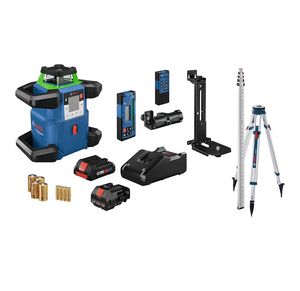 Kit de Láser Rotatorio Autonivelante de Haz Verde ORIGINAL GRL4000-90CHVK REVOLVES de 18V, Conexión Horizontal/Vertical, para Bricolaje Industrial ODM - Product Image 1