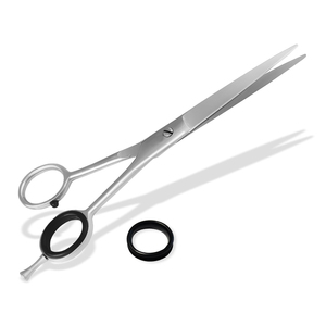 Ciseaux de barbier super résistants en acier inoxydable à haute teneur en carbone, les plus vendus, avec étui et repose-doigts amovible - Product Image 5