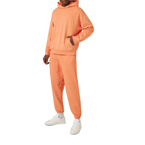 Conjunto de Pantalones y Sudadera con Capucha de Color Sólido, Transpirable y Elegante, 100% Algodón, Corte Holgado, Chándal Liso al por Mayor, Chándal de Invierno para Hombre - Product Image 1