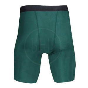 Pantalones cortos de compresión informales para hombre, tela de lona con cierre de cintura elástica, MOQ bajo, con logotipo personalizado, para correr y usar en el gimnasio, novedad - Product Image 3