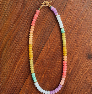 สร้อยคอลูกปัดกระดาษ Maasai 5เส้นนำกลับมาใช้ใหม่สร้อยคอแบบยั่งยืนผ้าพันคอขอบลูกปัด - Product Image 1
