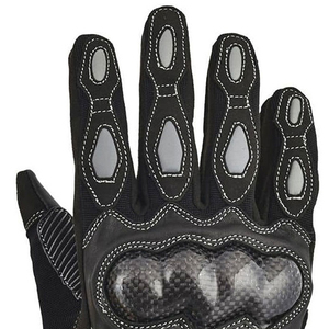 Guantes de moto de dedo completo impermeables transpirables Equipo de montar de cuero impreso personalizado para uso al aire libre - Product Image 5