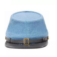 ÉDITION LIMITÉE Fabriqué en usine Kepi allemand de la Seconde Guerre mondiale VISOR SA SHAKO Chapeau noir