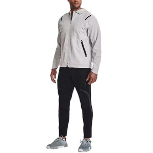 Chaqueta Cortavientos de Secado Rápido con Cuello Alto, Logotipo Frontal, Talla Grande, Etiqueta Personalizada, Ropa Deportiva, Traje Deportivo de Nailon - Product Image 5