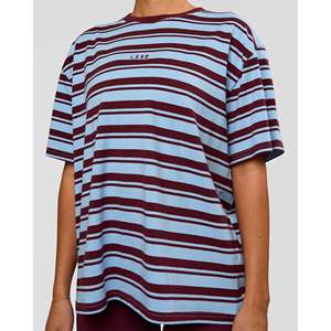 เสื้อยืดโอเวอร์ไซส์สำหรับผู้หญิง-ลายเส้นเงา FLXCotton Open Air Cherry Lacquer - Product Image 2