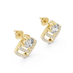 Vintage Classic Natural Kite Shape Cut Moissanite Gemstone <b>Stud</b> Earring For Women 925 Sterling <b>Silver</b> Handmade Designer Earring - Product Image 6