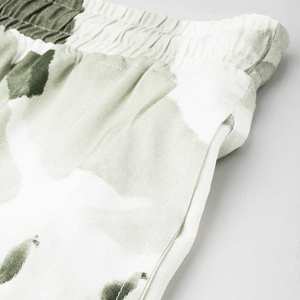 Pantalones cortos de mezcla de algodón para hombre de estilo callejero, salidas informales cómodas para todo el día, ajuste holgado estirable con patrón sólido - Product Image 6