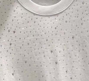 เสื้อยืดผู้ชายสไตล์ใหม่ทำจากผ้าคอตตอน100% พลอยเทียมขายส่งบริการสั่งทำ - Product Image 3