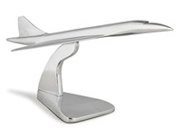Modèle d'avion de bureau Concorde en aluminium, British Airways & Air France/laçage antique en laiton, décoration d'avion de table Concorde