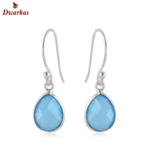 Boucles d'oreilles pendantes en argent sterling 925 faites à la main avec des pierres précieuses en quartz rose naturel. - Product Image 5