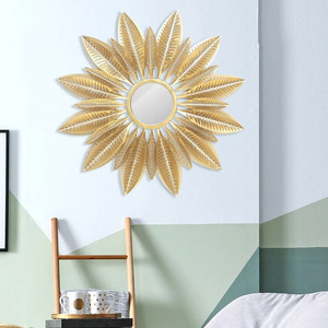 Miroir mural durable en forme de fleur, écologique, très vendu, avec couleur et taille personnalisées pour la décoration des murs et des salles de bain - Product Image 3