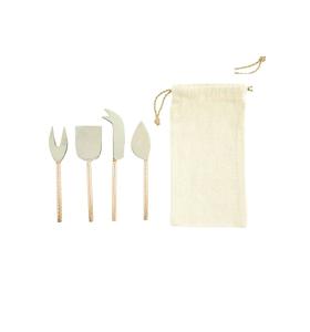 2025 diseño caliente juego de cuchillos de queso de 4 piezas diseño de mango de acero inoxidable cocina y vajilla juego de cubiertos MANTEQUILLA DE ACERO INOXIDABLE - Product Image 1