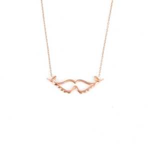 Collar de Plata de Ley 925 con Alas de Ángel Blancas para Regalo en Ocasiones Especiales - Product Image 4