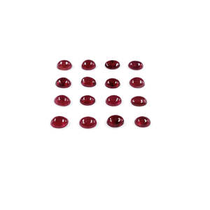 Rubis naturel de Bangkok, cabochons ovales calibrés, polis, 3x5mm et 4x6mm, taille brillant, taille coussin, taille émeraude, pierres précieuses en vrac, couleur rouge - Product Image 2
