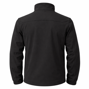 Chaqueta Softshell Negra para Hombre, con Cierre Completo, Resistente al Viento y al Agua, para Trabajo al Aire Libre, con Bolsillo con Cierre en el Pecho - Product Image 2