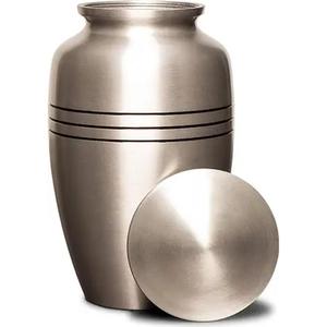 Vente chaude de haute qualité belle conception en aluminium adultes urnes de crémation pour les cendres urnes faites à la main urnes funéraires d'Inde - Product Image 5