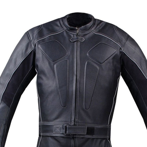 Ventilated Motorbike Full Leather Suit Windproof Premium Cowhide Big Tall Sizes Custom Color Options Export Grade - Product Image 4