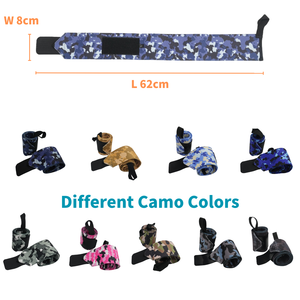 Vente flash Heaven Earth Custom pour Closure, bandes de poignet de sport 100% coton, couleur camouflage, soutien du poignet pour la musculation, entraînement - Product Image 3