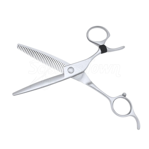 Ciseaux amincissants pivotants de salon avec dents fines et pouce rotatif pour une superposition sans couture - Product Image 4