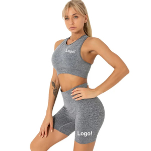Colección de verano, nuevo diseño, Logo, pantalones cortos sexis para gimnasio para mujer, pantalones cortos de cintura alta para Fitness, gimnasio, correr, transpirable, entrenamiento, gimnasio, pantalones cortos de motorista - Product Image 3