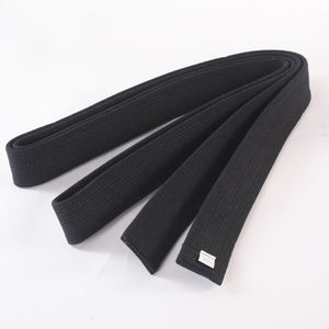 เข็มขัดเทควันโดผ้าฝ้าย100% สำหรับศิลปะการต่อสู้เข็มขัดคาราเต้สีดำเข็มขัดเทควันโด - Product Image 4