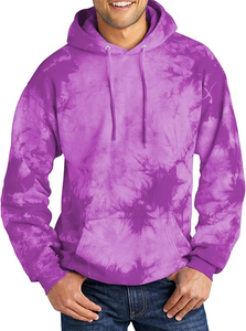 Sudadera con capucha de chorlito de cristal estampado de alta calidad suéter mezclado de algodón teñido liso suéter con capucha para hombre personalizable - Product Image 5