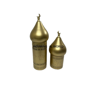 Muslim Home Decoration <b>Ornaments</b> Eid Mubarak Festive Ramadan <b>Ornaments</b> Minaret-Inspired Candle Holder in Attractive Price - Product Image 3