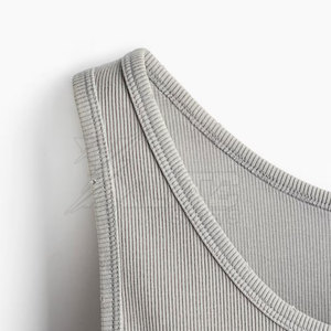 Camiseta sin Mangas para Hombre, Ajustada, Tejida, Transpirable, Elástica, para Fitness, Culturismo, Verano, Estilo Casual Urbano - Product Image 5