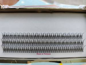 Extensiones de Pestañas Largas Naturales Hechas a Mano con Pelo Sintético de 10 mm, Personalizadas por un Fabricante Profesional de Vietnam, Maquillaje de Belleza Pre-fabricado - Product Image 3