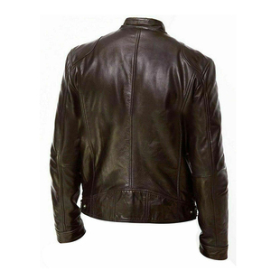 เสื้อแจ็กเก็ตมอเตอร์ไซค์สำหรับผู้ชายและผู้หญิงกันลมผ้าระบายอากาศหนังแท้ให้ความอบอุ่นผลิตจากปากีสถาน - Product Image 2